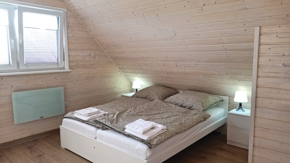 Słoneczne Chatki sypialnia